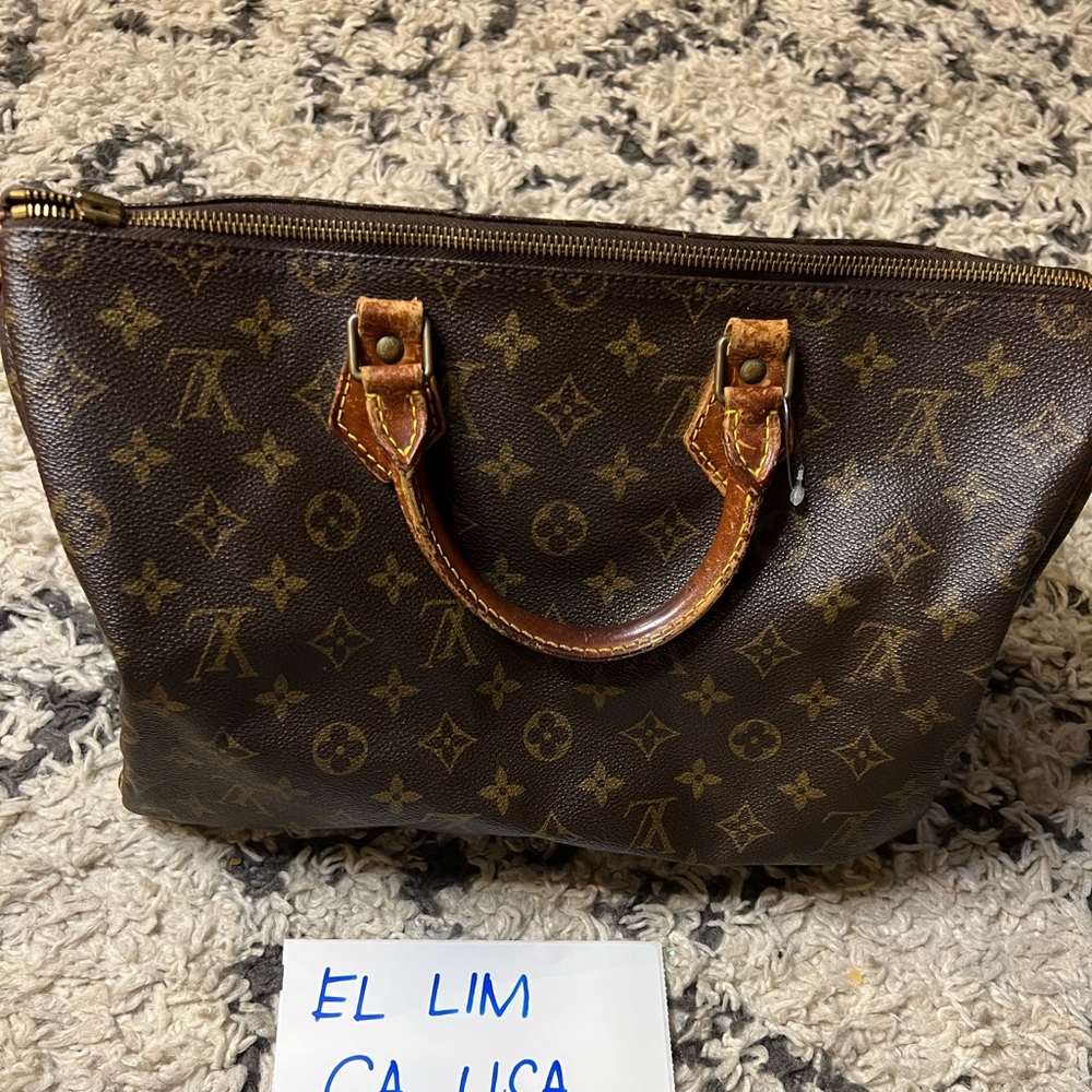 LOUIS VUITTON MONOGRAM SPEEDY 35 VINTAGE 1987